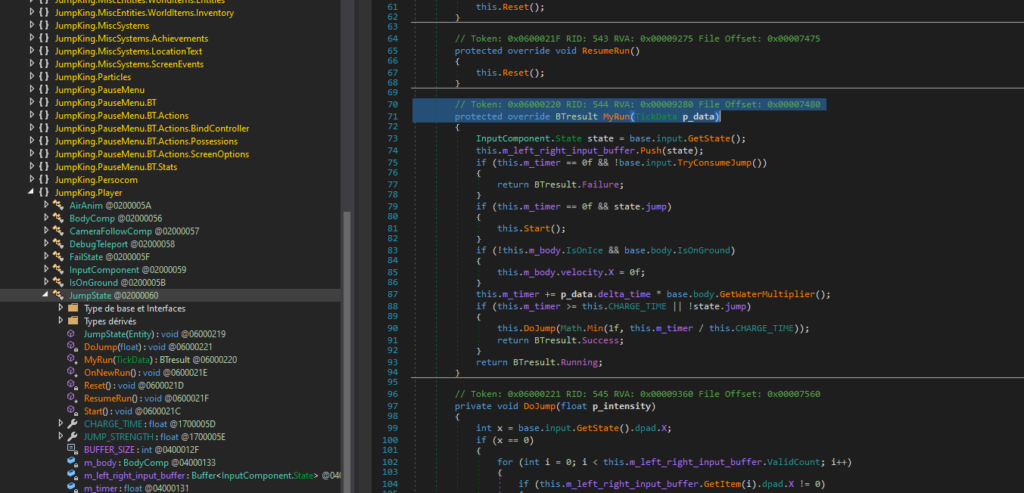MyRun function that is above the DoJump one